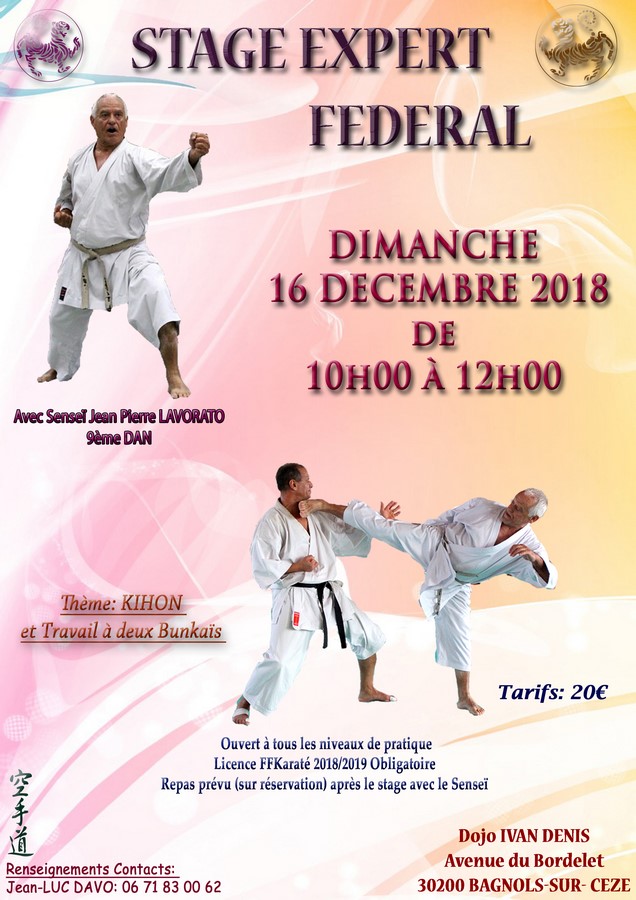 Stage avec lavorato du 16 decembre 2018